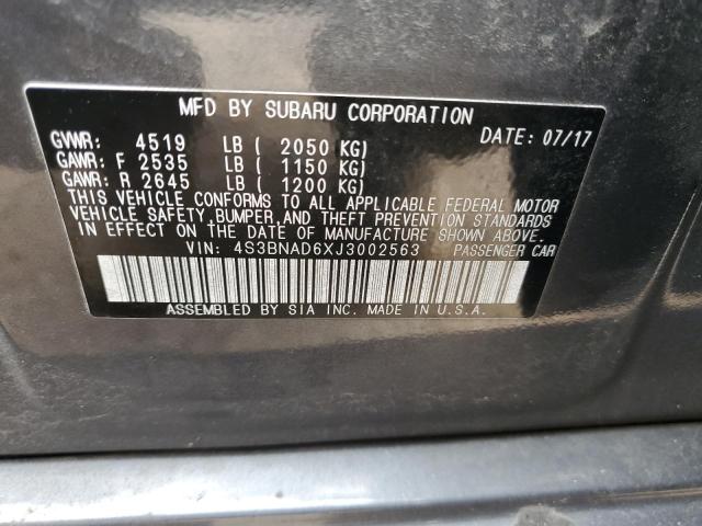 2018 SUBARU LEGACY 2.5 - 4S3BNAD6XJ3002563