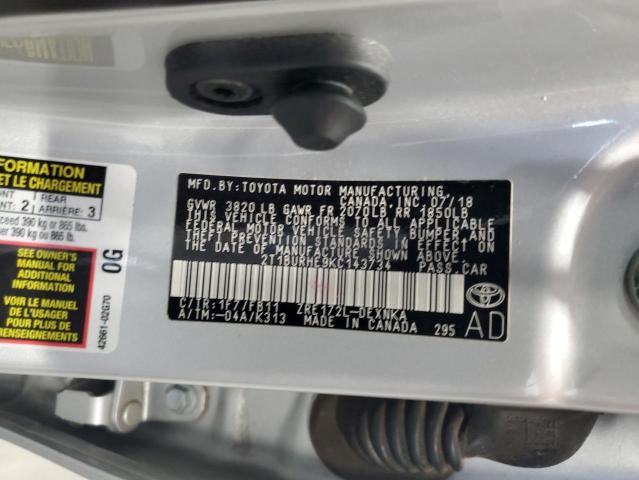 2019 TOYOTA COROLLA L - 2T1BURHE9KC143734