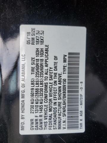 2019 HONDA ODYSSEY EX - 5FNRL6H78KB009150