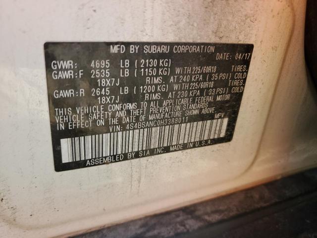 2017 SUBARU OUTBACK 2. - 4S4BSANC0H3388011