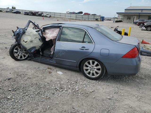 HONDA ACCORD EX 2007 blue  gas 1HGCM668X7A025690 photo #3