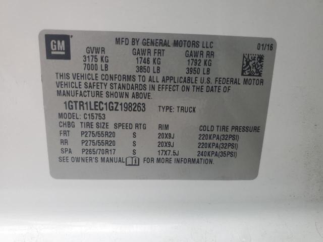 VIN 1GTR1LEC1GZ198263 2016 GMC Sierra, C1500 no.12