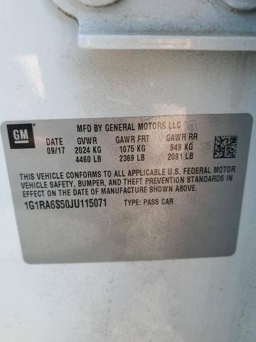 VIN 1G1RA6S50JU115071 2018 Chevrolet Volt, LT no.12