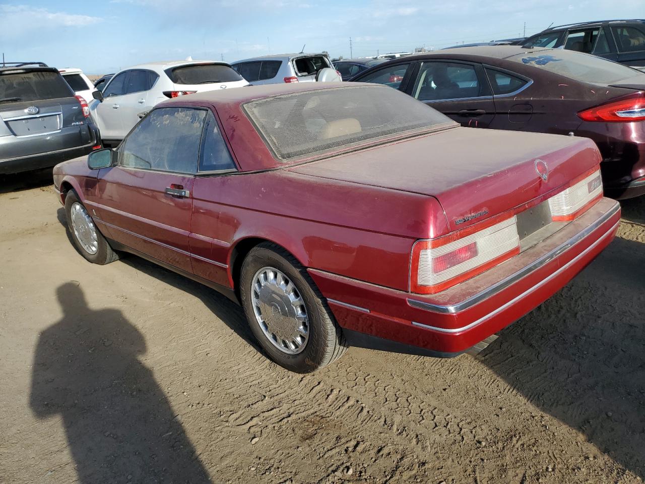 CADILLAC ALLANTE 1993 burgundy  gas 1G6VS3391PU100321 photo #3