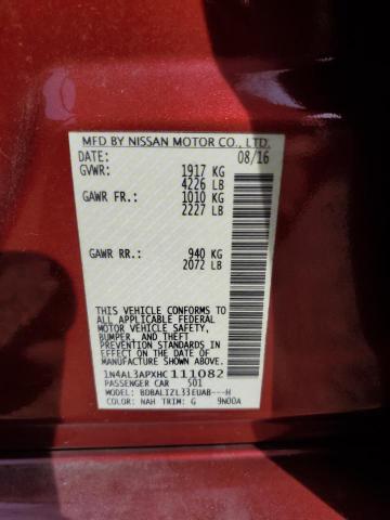 2017 NISSAN ALTIMA 2.5 - 1N4AL3APXHC111082
