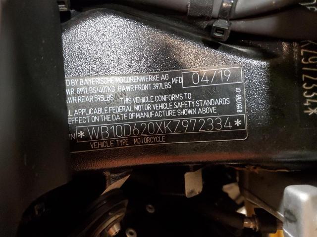 2019 BMW S 1000 R - WB10D620XKZ972334