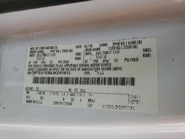 2018 FORD F150 SUPER - 1FTEX1EB8JKD51813
