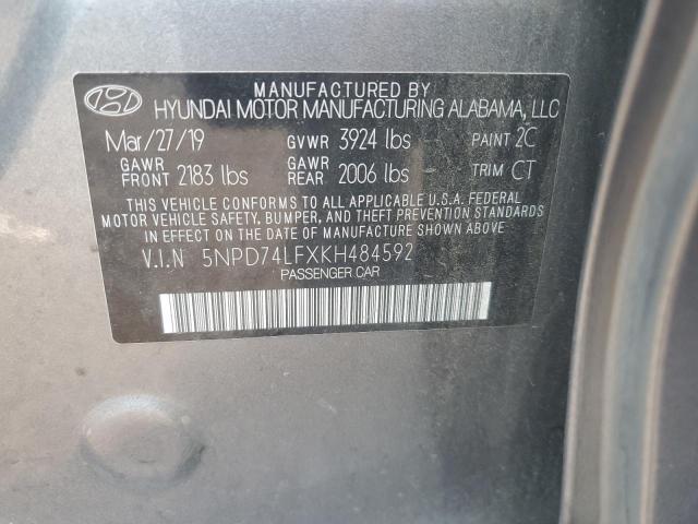 2019 HYUNDAI ELANTRA SE - 5NPD74LFXKH484592