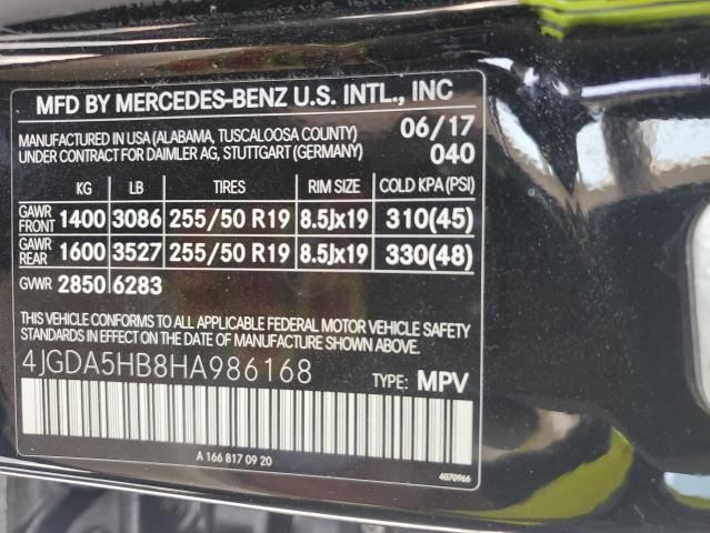 2017 MERCEDES-BENZ GLE 350 4M - 4JGDA5HB8HA986168