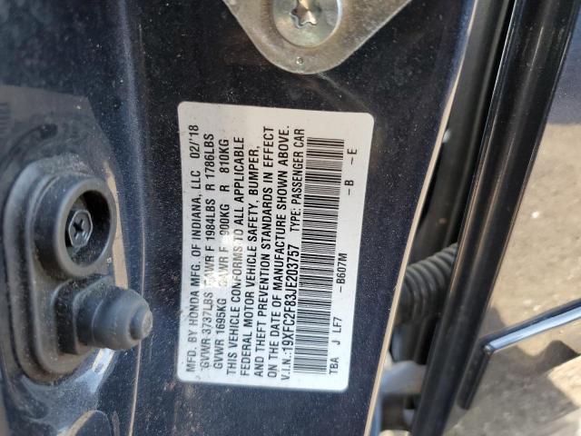 2018 HONDA CIVIC EX - 19XFC2F83JE203757