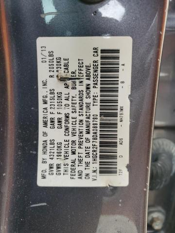 VIN 1HGCR2F78DA089790 2013 Honda Accord, EX no.12