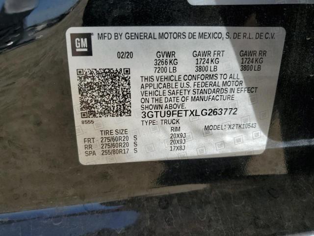 2020 GMC SIERRA K15 - 3GTU9FETXLG263772