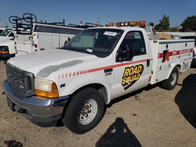 FORD F350 SRW S 2001 white chassis gas 1FDSF34L31EC08984 photo #1