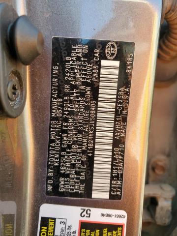 VIN 4T1B21HK5JU508405 2018 Toyota Camry, Hybrid no.12