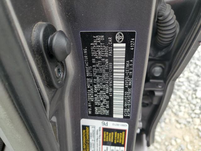 2015 TOYOTA CAMRY LE - 4T1BF1FK7FU112989