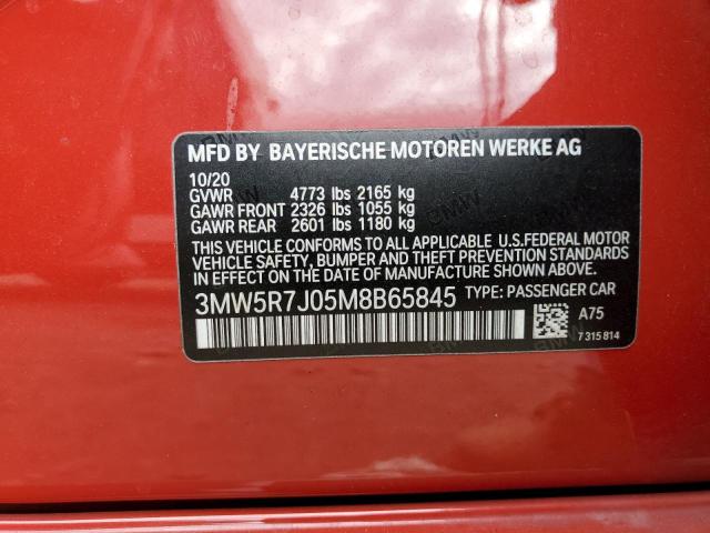 2021 BMW 330XI - 3MW5R7J05M8B65845