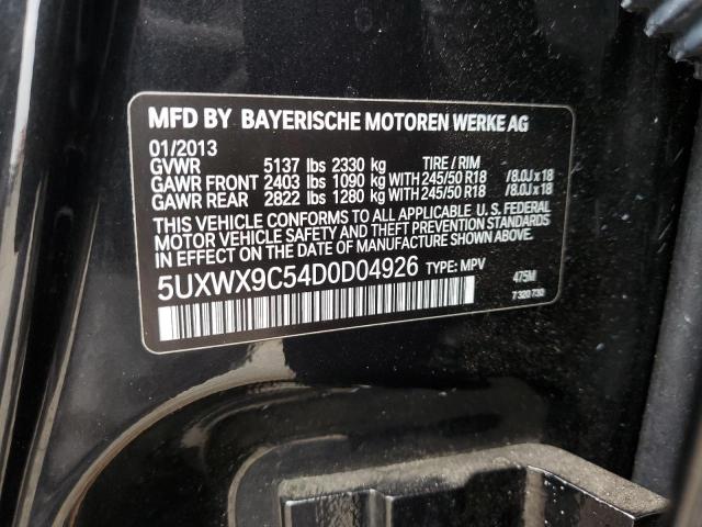 VIN 5UXWX9C54D0D04926 2013 BMW X3, Xdrive28I no.13