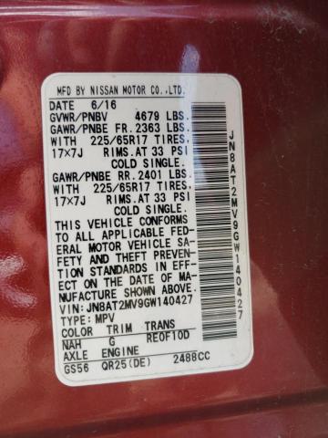 2016 NISSAN ROGUE S - JN8AT2MV9GW140427