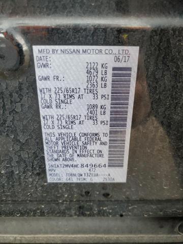 2017 NISSAN ROGUE SV - 5N1AT2MV4HC849664