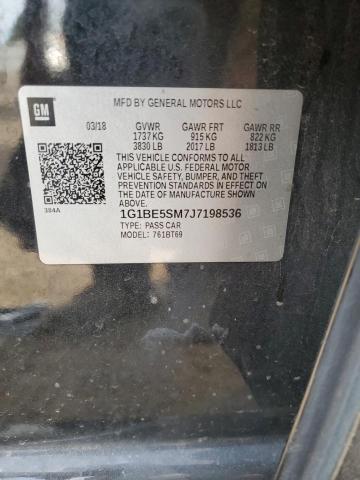 VIN 1G1BE5SM7J7198536 2018 Chevrolet Cruze, LT no.12