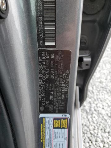 VIN KNAFX4A84F5392894 2015 KIA Forte, EX no.12