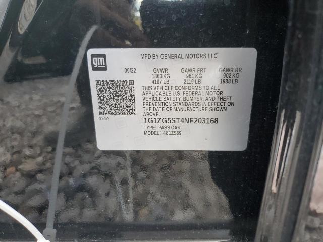 2022 CHEVROLET MALIBU RS - 1G1ZG5ST4NF203168