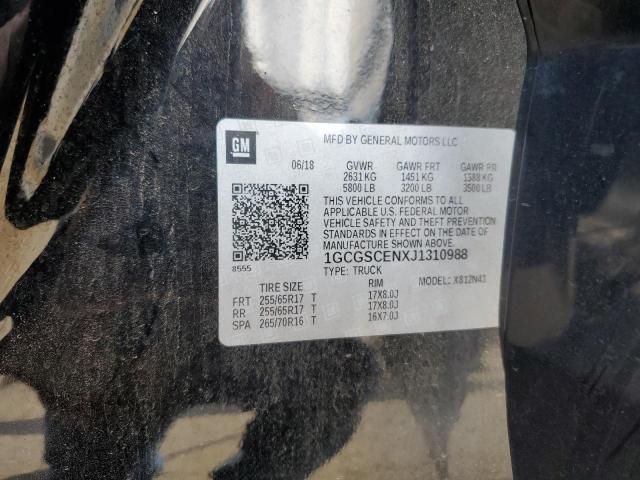 2018 CHEVROLET COLORADO L - 1GCGSCENXJ1310988