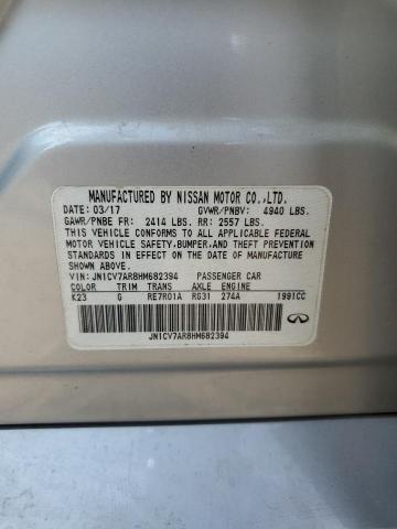 2017 INFINITI Q50 BASE - JN1CV7AR8HM682394