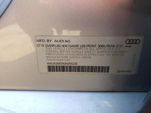 2016 AUDI A8 L QUATT - WAU43AFDXGN005225