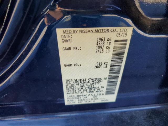 2019 NISSAN ALTIMA S - 1N4BL4BV8KC251386