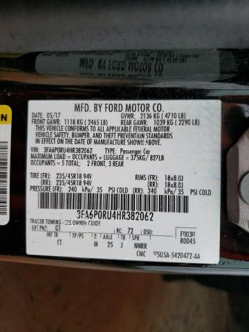 2017 FORD FUSION TIT - 3FA6P0RU4HR382062