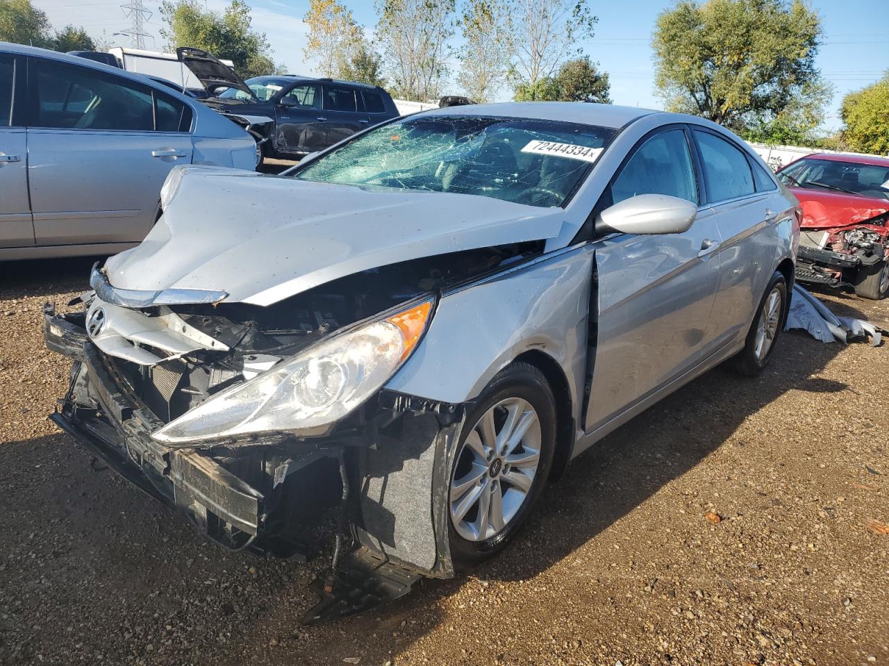 Lot #2893214718 2013 HYUNDAI SONATA GLS