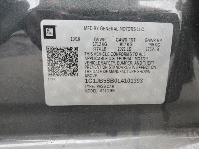 2020 CHEVROLET SONIC LS - 1G1JB5SB0L4101393