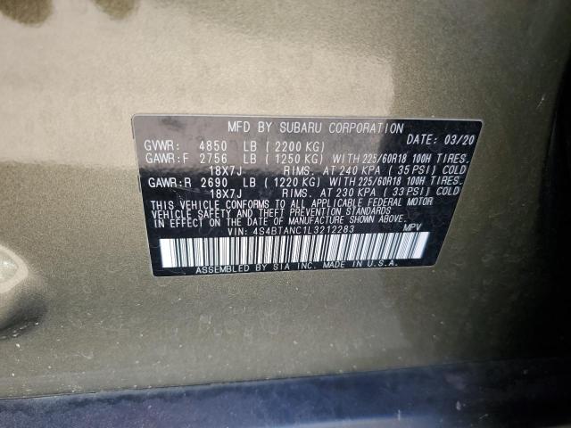 2020 SUBARU OUTBACK LI - 4S4BTANC1L3212283