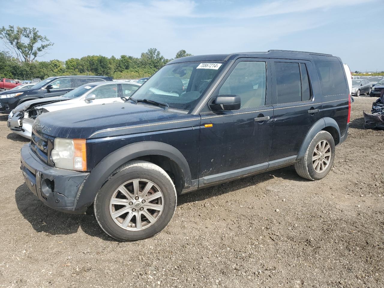 LAND ROVER LR3 SE 2007 black  gas SALAE25487A428912 photo #1