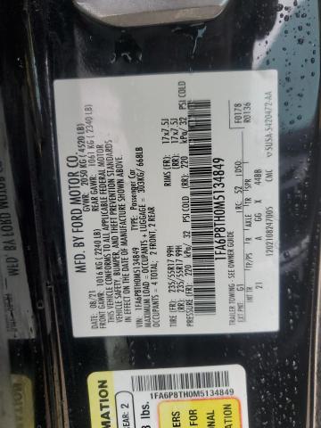 2021 FORD MUSTANG - 1FA6P8TH0M5134849