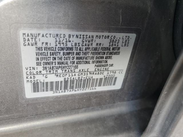 2017 NISSAN SENTRA S - 3N1AB7AP6HY227166