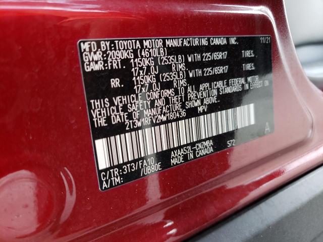 2021 TOYOTA RAV4 XLE - 2T3W1RFV2MW180436