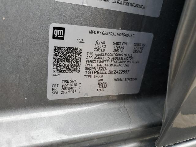 2021 GMC SIERRA K15 - 1GTP9EEL1MZ422557