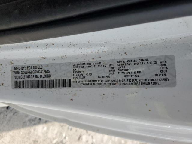 2022 RAM 1500 CLASS - 3C6JR6DG2NG412645