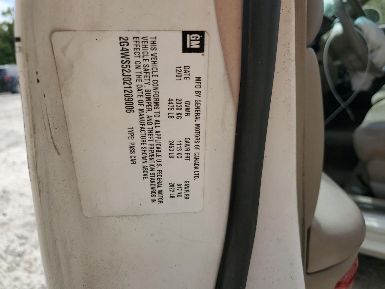 Lot #2842667918 2002 BUICK CENTURY CU