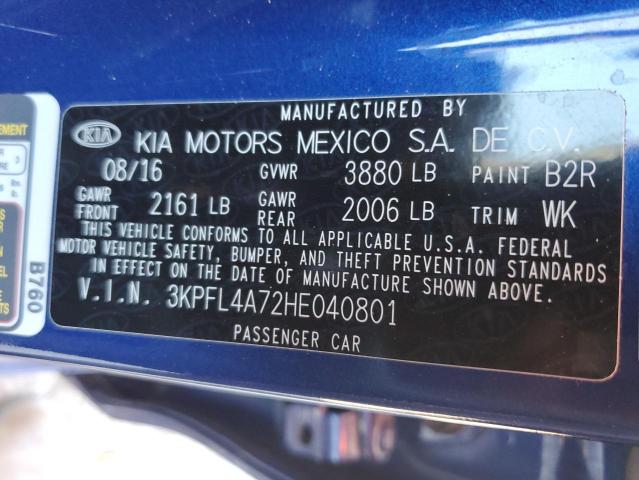 2017 KIA FORTE LX - 3KPFL4A72HE040801