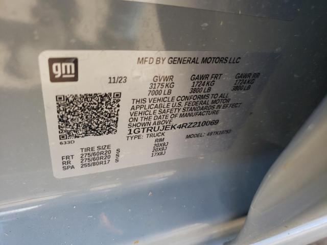 2024 GMC SIERRA K15 - 1GTRUJEK4RZ210069