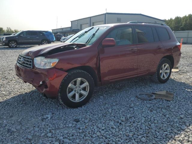 TOYOTA HIGHLANDER 2009 burgundy  gas JTEDA41A892001858 photo #1