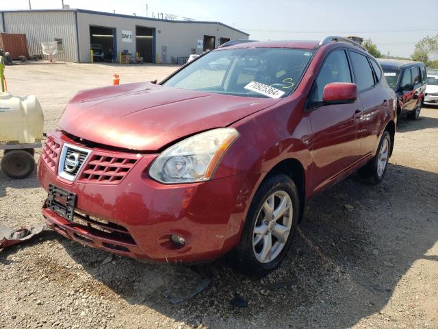 NISSAN ROGUE S 2009 red  gas JN8AS58VX9W180646 photo #1