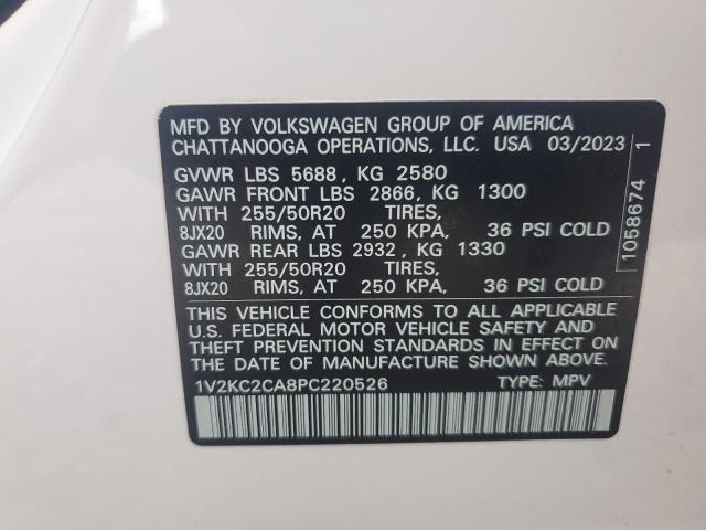 2023 VOLKSWAGEN ATLAS CROS - 1V2KC2CA8PC220526