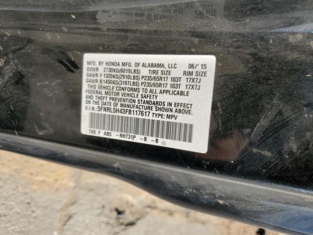 VIN 5FNRL5H43FB117617 2015 Honda Odyssey, EX no.13