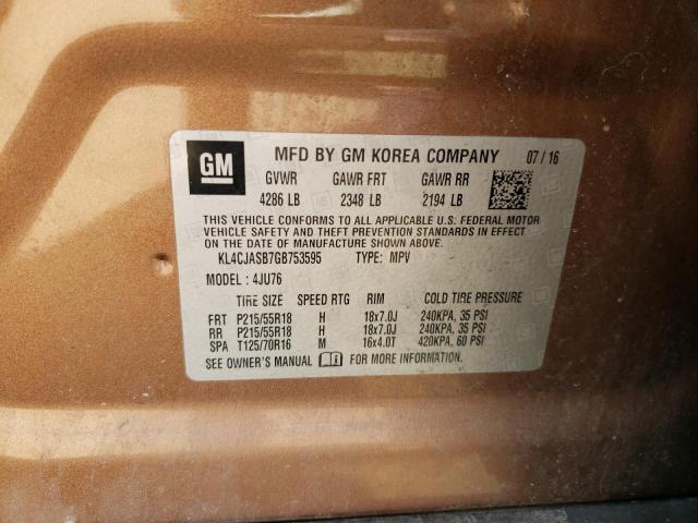 2016 BUICK ENCORE - KL4CJASB7GB753595