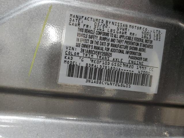 2022 NISSAN SENTRA SV - 3N1AB8CV6NY268605