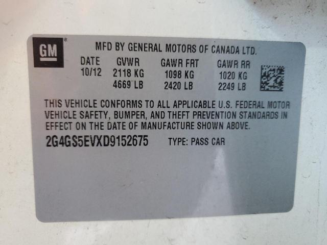 VIN 2G4GS5EVXD9152675 2013 Buick Regal, Premium no.12